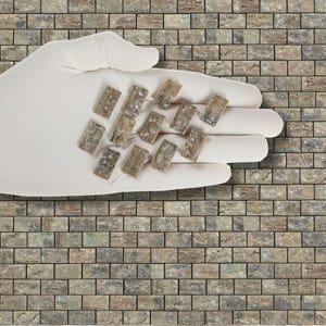 Miniature Rusticated Bricks for 1:12 Dollhouses and Dioramas