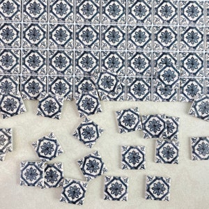 Dollhouse tile flooring, Hobby miniatures floor tiles, Antique checkerboard tiles, 1:12 scale small square tiles, Farmhouse Floor, 567