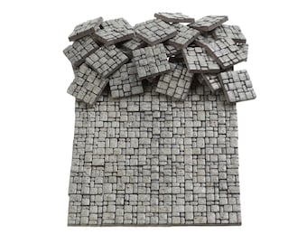 Dollhouse Miniature Paving Stones: Tiles for Modeling, Fairy Garden Accessories