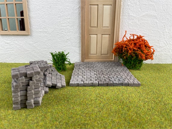 Mini Bricks, Mini Pavers, Miniature Bricks, School Project, Dollhouse Bricks,  Miniature Bricks for Model Stones Walls, Floors, Stone Bricks 