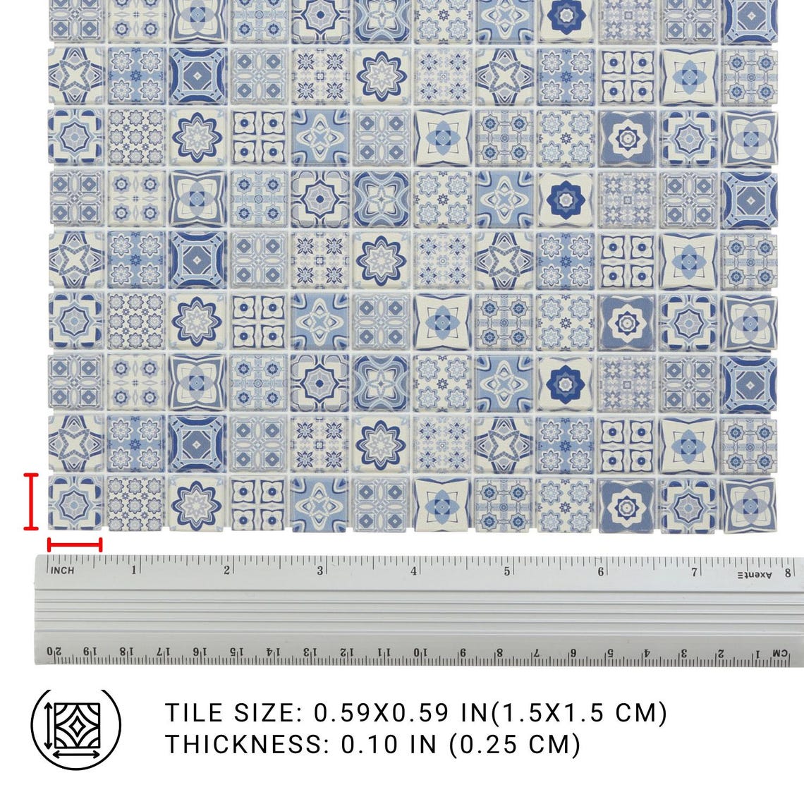 Dollhouse Tile Flooring, Hobby Miniatures Floor Tiles, 1:12 Scale Small ...