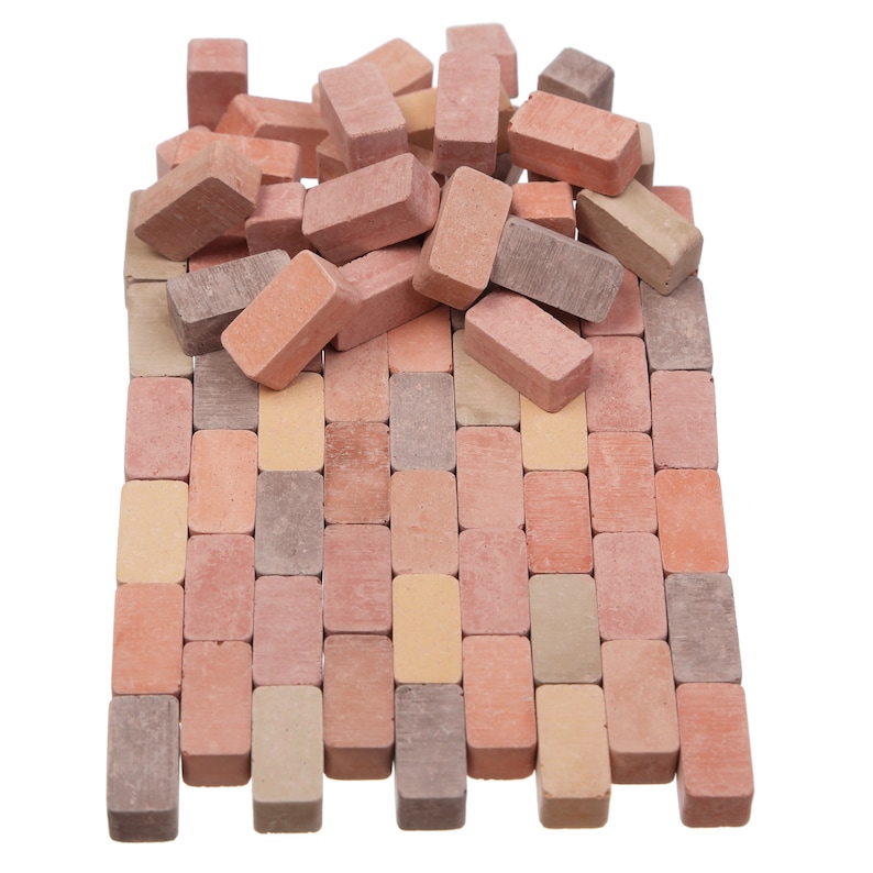 Mini Bricks Miniature Bricks Dollhouse Bricks 1/12 Etsy