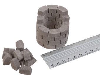 Scale miniature brick, School project, Diorama scenery building, Mini Bricks, Bricks for Model Stones Walls, Floors, Miniature Brick