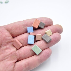 Miniature paving stones for a dollhouse or fairy garden.