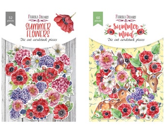 Troqueles de papel florales para scrapbooking y revistas basura