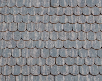 Dollhouse Wooden Roof Shingles,  Authentic Miniature Roofing Tiles for a Bird Feeder