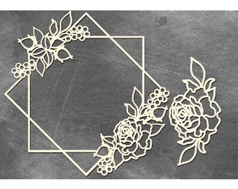 Kwiatowe ozdoby z tektury falistej, zestaw papieru do scrapbookingu
