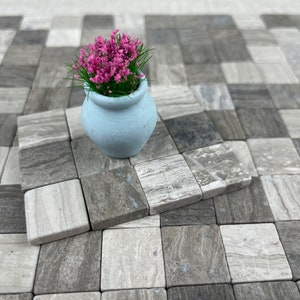 Dollhouse flooring, Scale dollhouse 1:24, Fairy Garden, Tiles for Modeling, Miniature Diorama, Miniature tiles, Farmhouse Floor, Stone, GR