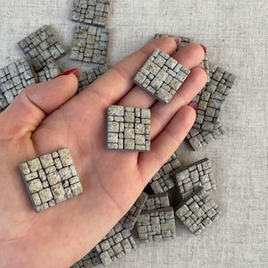 Dollhouse miniatures, Dollhouse flooring, School project, Tiles for Modelling,  Scale paving stones, Fairy Garden Accessories, OT2
