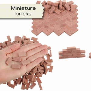 Miniature Bricks: Dollhouse, Fairy Garden, and Landscaping Supplies