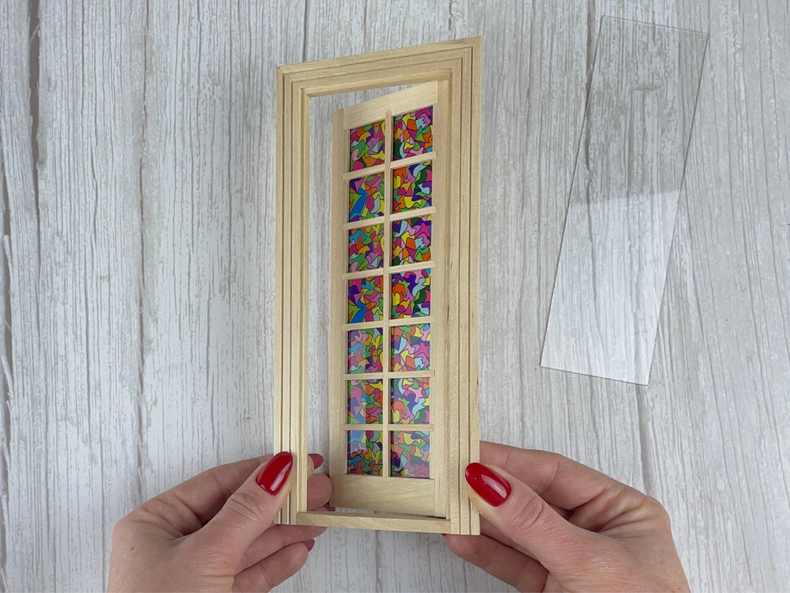 Cayway 1:12 Scale Dollhouse Windows & Door Set - STEM Tutoring