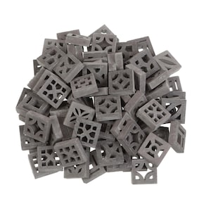 Ministenen, stenen voor landschapsarchitectuur en ambacht, sintelblok, accessoires schaal 1/12 poppenhuis, model bakstenen muur, 09