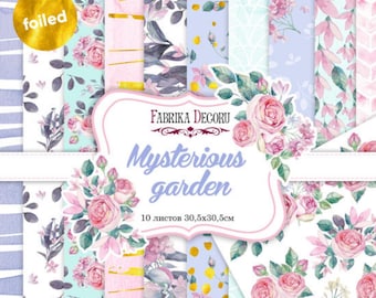 Scrapbook Paper Pack: 12x12 and 8x8 inches, Double-Sided (10 Sheets)