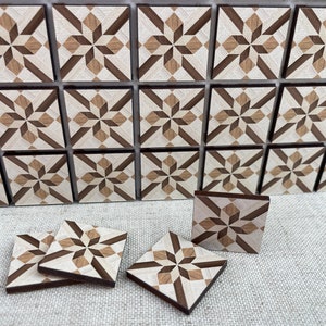 Dollhouse Tile Flooring, Miniature Ceramic Tiles for Realistic Floor, 1:12  Scale Small Square Tiles, Crafts Wall Mosaics, Tile Coaster, 120 