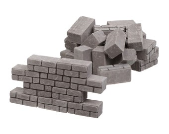 Miniaturowe klocki: Domki dla lalek i akcesoria do ogrodu dla wróżek DIY, projekt szkolny, kamienie modelowe, ściany, podłogi