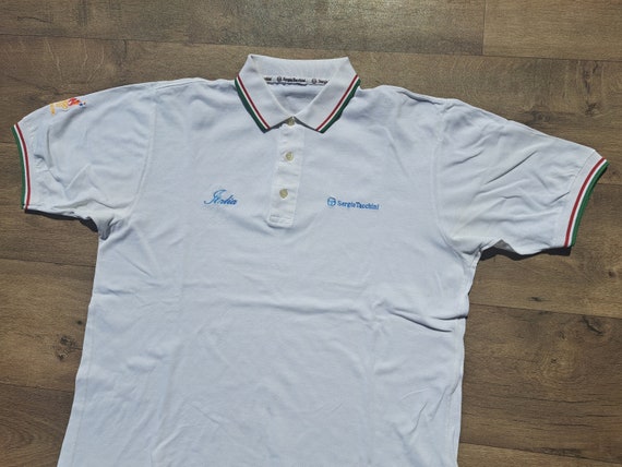 Vintage 90S Sergio Tacchini Polo Tennis Italy Oly… - image 6