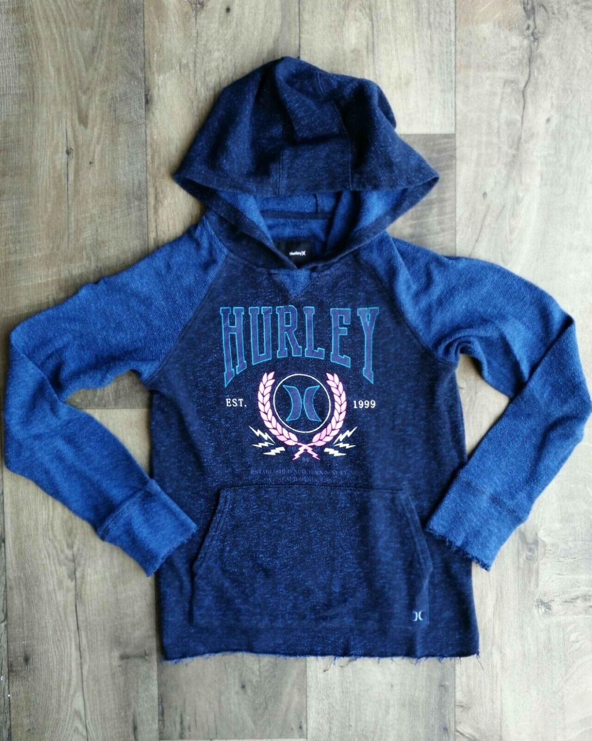 Blue hurley hoodie hot sale