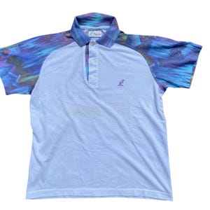 Sweat-shirt Australian Alpina Vintage Blanc Et Bleu Avec Zip - Taille 48 Homme Occasion