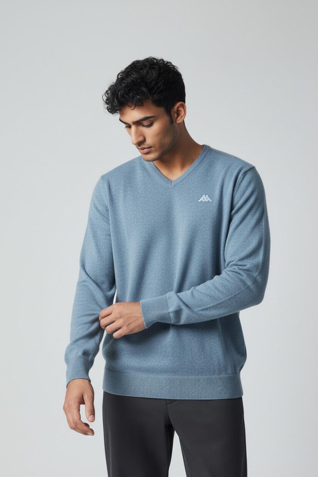 Pull Homme En Laine Robe Di Kappa - Taille M/L - Vert - Style Nordique - Bon état