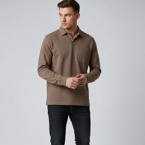 Polo de manga larga Levi's Red Tab, vintage, años 2000, 2001, talla M