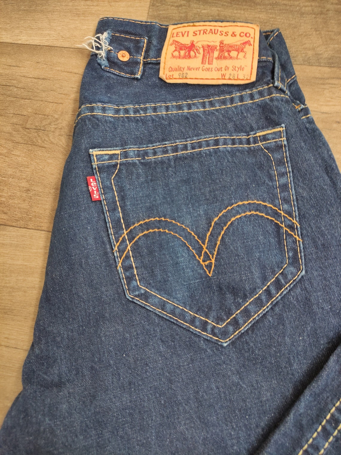 Vintage Levis 902 Jeans Blue Woman Size W.28 L.32 Etsy UK