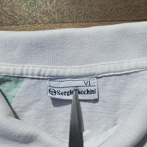 vintage 90S Sergio Tacchini Polo Tennis streetwear décontracté taille VI XL image 6