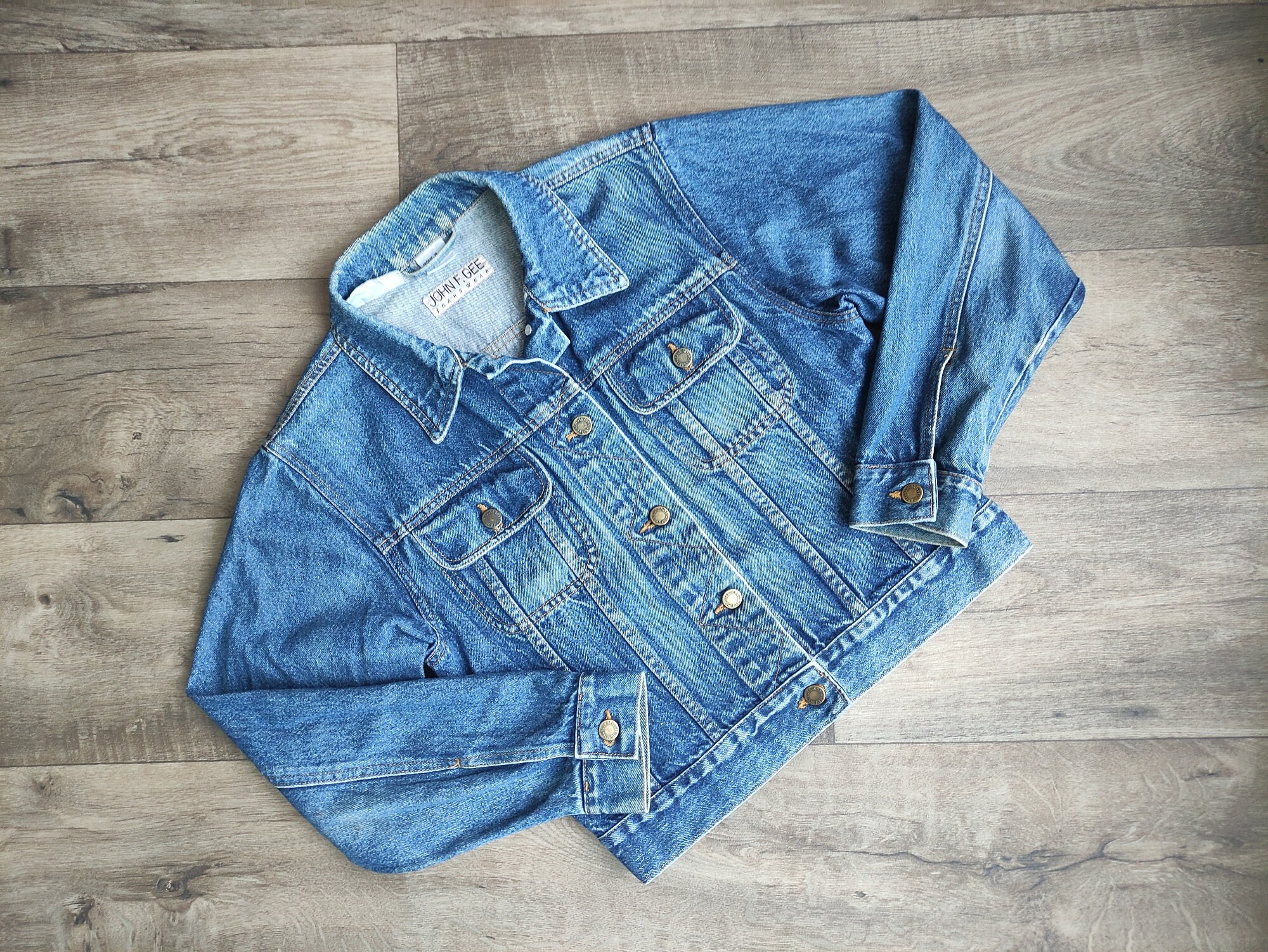 Vintage John F. Gee Women s Jeans Jacket Blue Size DE 38 IT 42 44