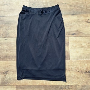 Vintage 80s Glamour black lined skirt by Claudia size it 44(M)