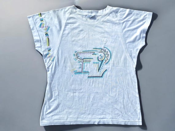 Sergio Tacchini vintage tennis t-shirt 1991 Gabriela Sabatini