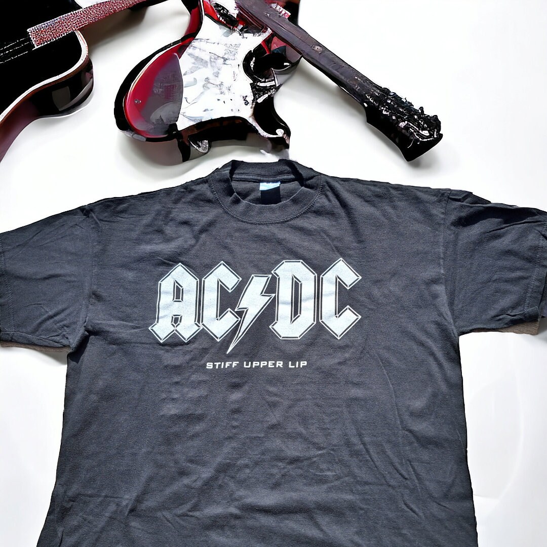 00s AC/DC vtg tシャツ STIFF UPPER LIP 90s