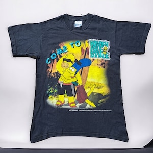 Screen Stars tshirt The Simpson vintage jaren 90 cartoon gedateerd 1999 maat S