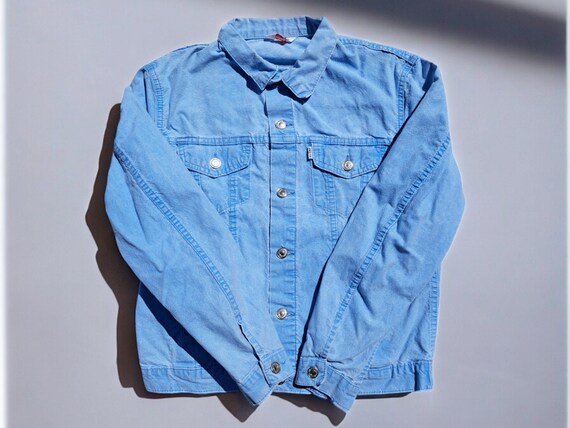 Buy Levis Light Blue White Tab Vintage 70S Jeans Jacket Made in 