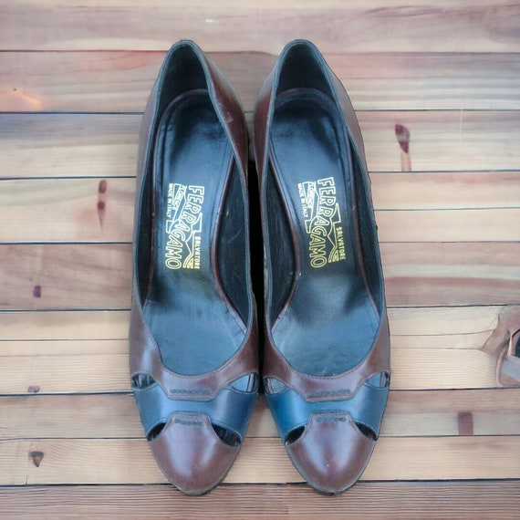 Vintage 00s Salvatore Ferragamo Decolte Women s Shoes Year 2001 Made in Italy N.38 Etsy