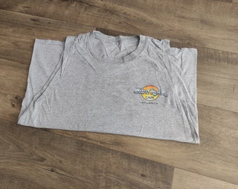 Vintage 2000 Hard Rock Cafe Atlanta gray rock evolution tank top, estimated size M