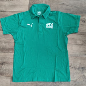 Vintage 00s Puma Polo Sport & Travel Service Green Size M