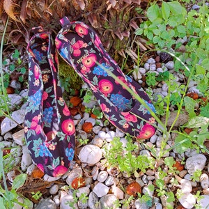Vintage 80s Fiorucci Floral Fabric Ballet Flats US 8 - EU 39.5