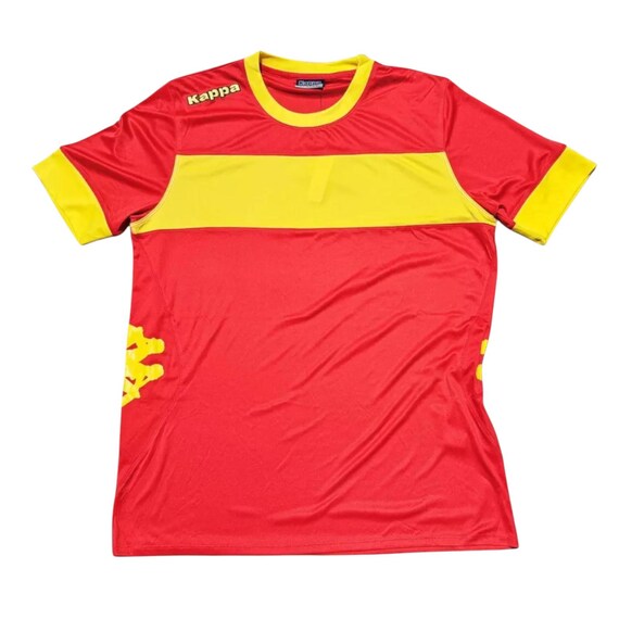 Maillot D'entraînement Kappa Vintage 2000 - Taille XL - Jaune/Rouge - Neuf Avec étiquettes