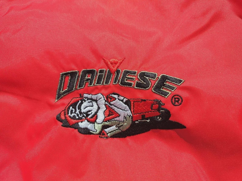 Dainese herrmotorcykeljacka, liten lapp framtill, stor lapp baktill, 100 % nylon, storlek 52-XL bild 4