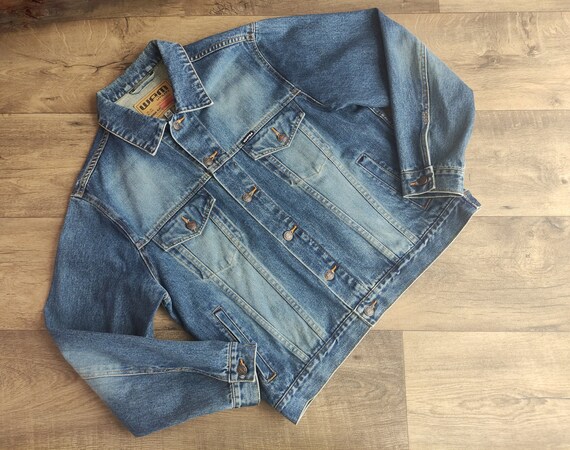 Wampun WPM Utility Giacca jeans camionista blu vintage 90/00S denim taglia M