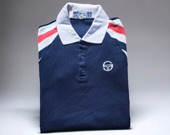 Polo de tennis vintage 70S Sergio Tacchini John McEnroe daté de décembre 1978 très rare taille IV convient à un S/M