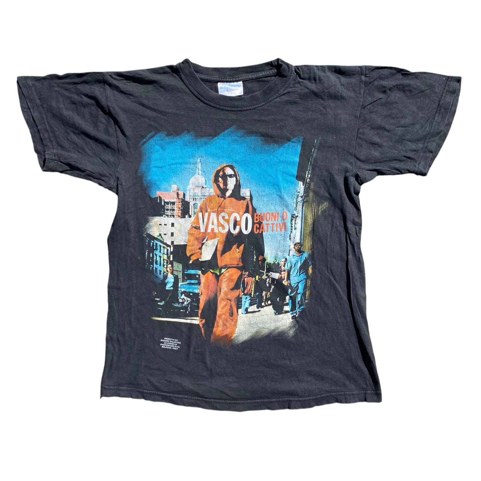 vintage menswear t shirt vasco rossi vintage