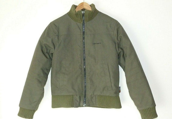Carhartt jacket bomber vintage man 1990s green mil