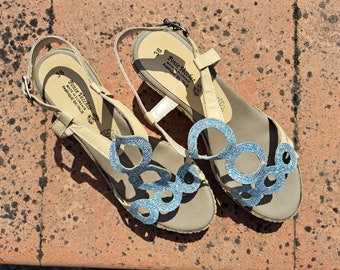 Vintage Deadstock Women's Sandals Ponte Vecchio Florence Made in Italy No. 38