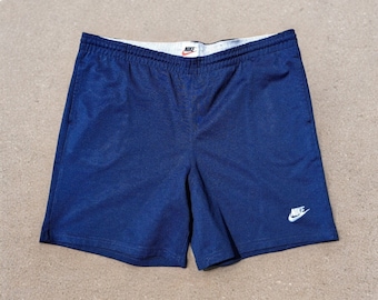 Nike Vintage 90er Jahre blaue Tennisshorts, Größe XL