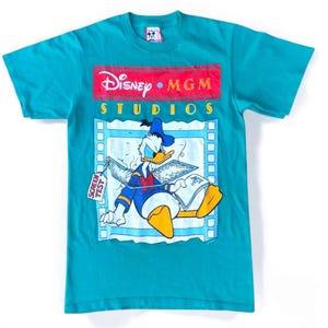 Disney tshirt Mgm studios vintage 90S Paperino fatta in USA da collezione rara taglia S