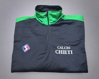 Vintage 00S Giosport Half Zip Sweatshirt Chieti Fußballsaison 2003/2004 Größe M