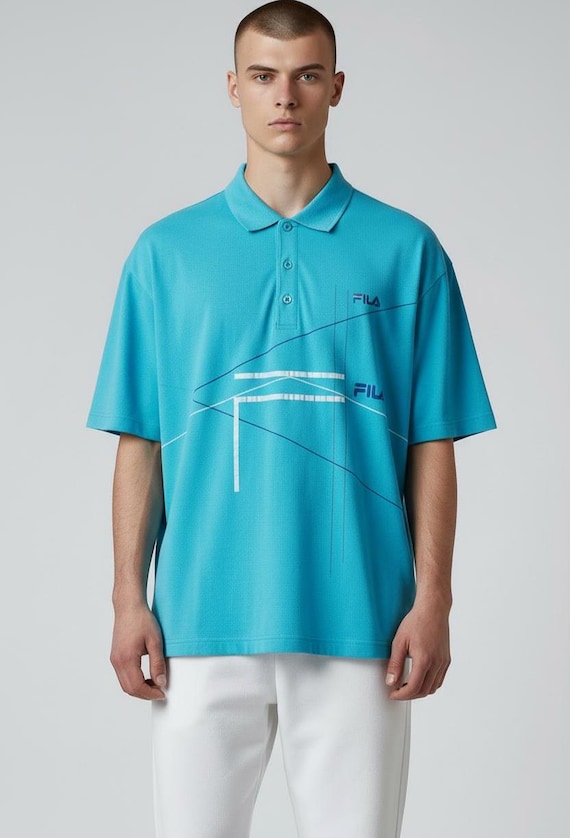 Fila, Fila polo fashion tennis fatta in Italia casula taglia 56 veste una L