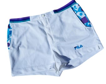 Vintage 80s/90s Fila retro tennis shorts made in Italy Boris Becker size 54 - 2XL also fits a XL