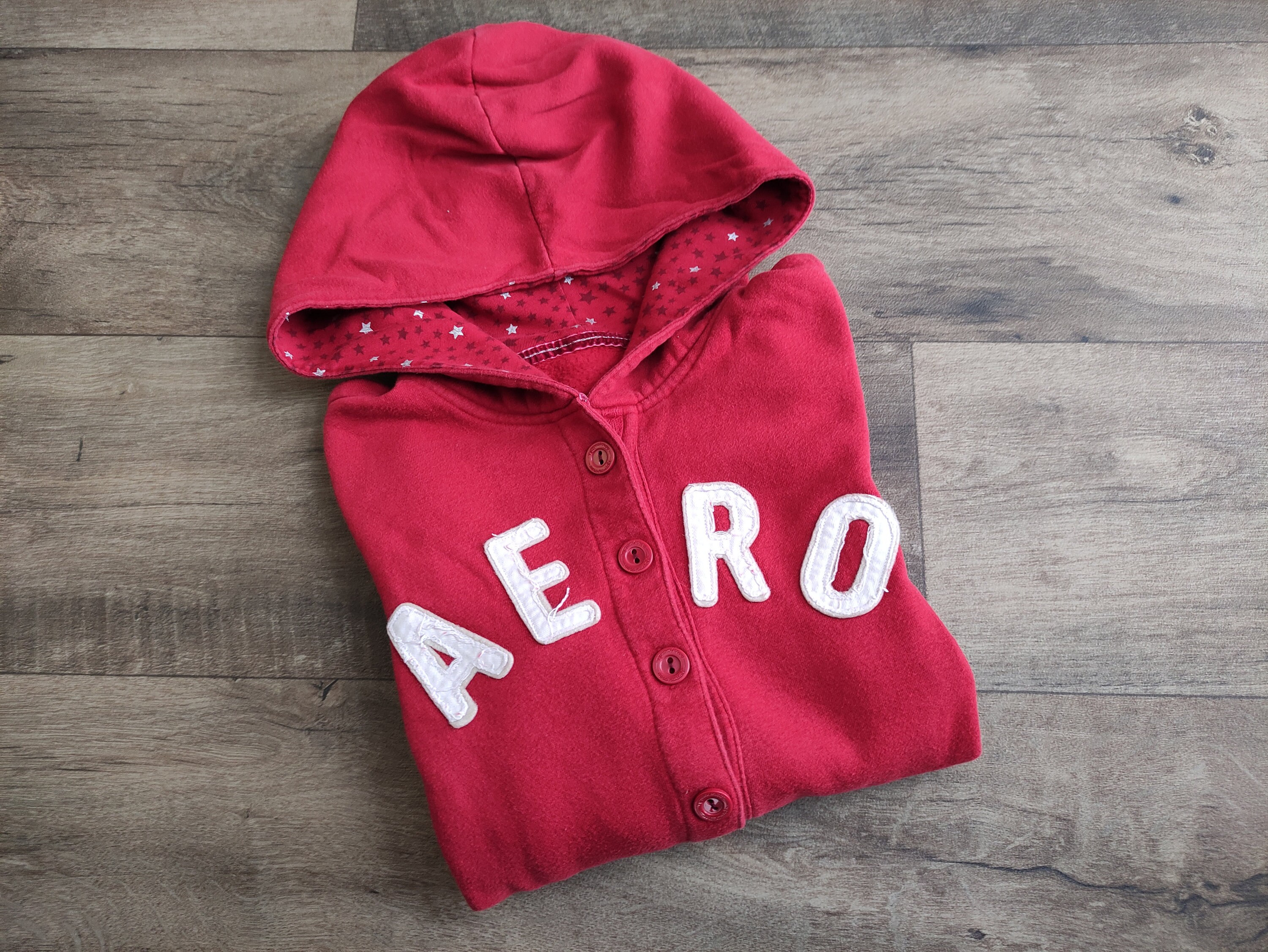 Vintage 90S Aeropostale Red Women s Sweatshirt With Buttons Etsy