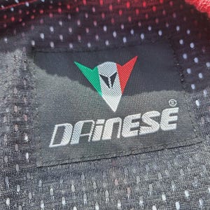 Dainese herrmotorcykeljacka, liten lapp framtill, stor lapp baktill, 100 % nylon, storlek 52-XL bild 12